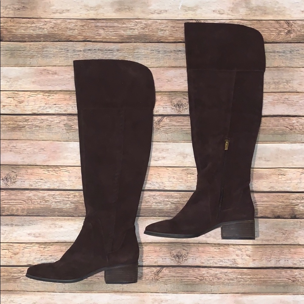 Chocolate brown Kreston over the knee boot